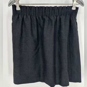 J Crew | Women’s 4 Charcoal Gray Wool Mini Skirt Stretch Waist